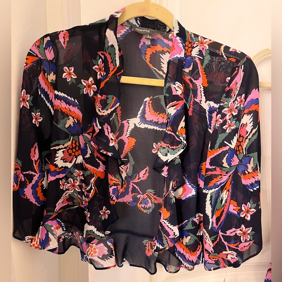 Donna Ricco combo floral dress size 8 - Picture 2 of 7